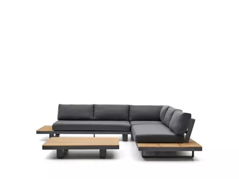 5-местный угловой диван и стол Tosqueta