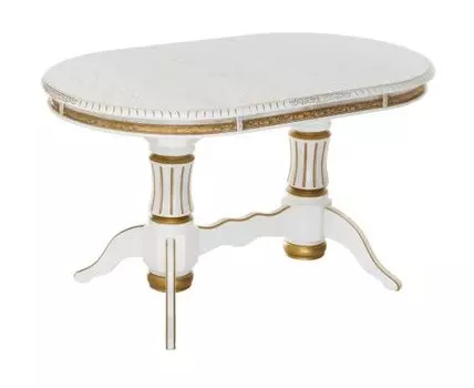 [6824] Деревянный стол Женева (Молочный)