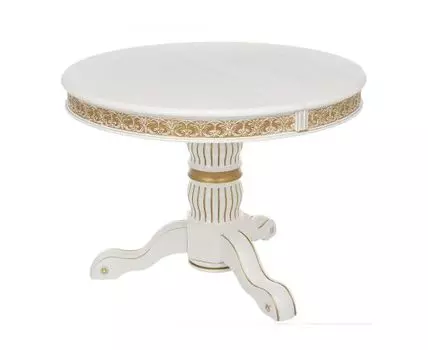 [6828] Деревянный стол Лорд (Молочный)