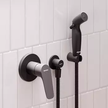 777510300 Смеситель, монтируемый в стену с гигиеническим душем