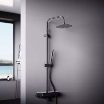 936730300 Душевая система с ванно-душевым смесителем-полкой