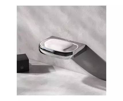 A3034200 Мыльница стеклянная с настенным держателем