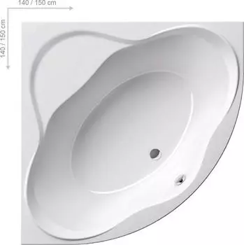 Акриловая угловая ванна Ravak NewDay 140x140 Ravak