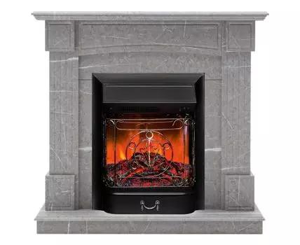 электрокамин Andrea STD GR с очагом Majestic Lux Black