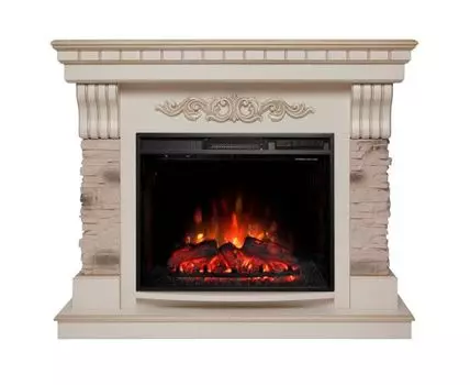 электрокамин Marseilles Luxe 25,5 WT с очагом Sparta 25,5