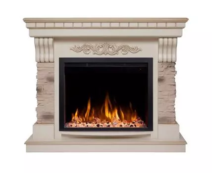 электрокамин Marseilles Luxe 25,5 WT с очагом Saphir 25,5