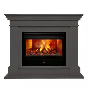 электрокамин Ontario 26/33 GR с очагом 3D Novara