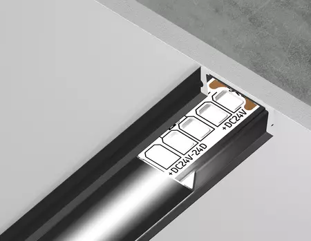 Алюминиевый профиль накладной для ленты до 11мм Ambrella Light ILLUMINATION