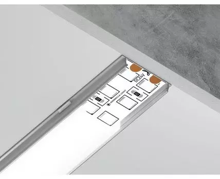Алюминиевый профиль накладной для ленты до 15мм Ambrella Light ILLUMINATION