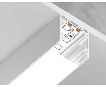 Алюминиевый профиль накладной/подвесной Profile System для ленты до 23мм Ambrella Light ILLUMINATION