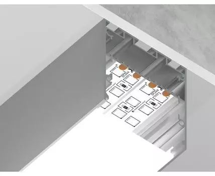Алюминиевый профиль накладной/подвесной Profile System для ленты до 33,4мм Ambrella Light ILLUMINATION