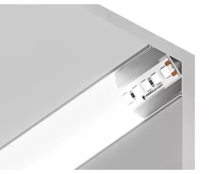 Алюминиевый профиль угловой круглый для ленты до 9,78мм Ambrella Light ILLUMINATION