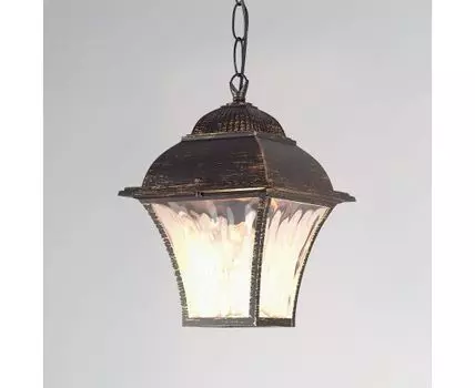 Apus H черное золото уличный подвесной светильник IP33 GL 1009H