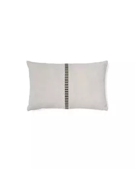 Ardit Чехол для подушки бежевого цвета с зеленой вышитой полосой 30 x 50