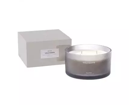 Ароматическая свеча Cold Nights серая 600 г