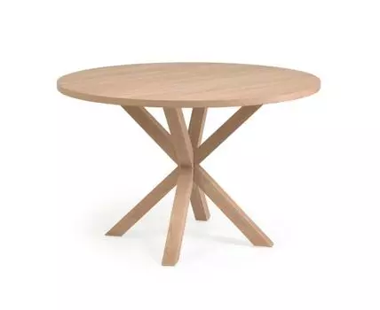 ARYA Стол с бежевой столешницей с отделкой из меламина стальными ножками с отделкой под дерево