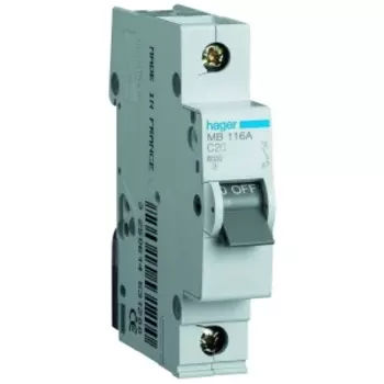 Авт. выключатель 1П HAGER, 16А 4.5КА С16