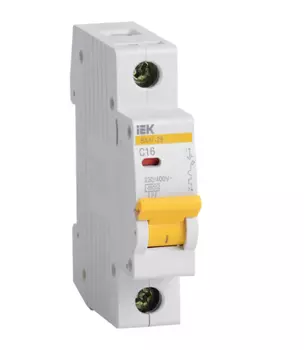 Авт. выключатель 1П IEK, С 16, 4.5кА , VA47-29