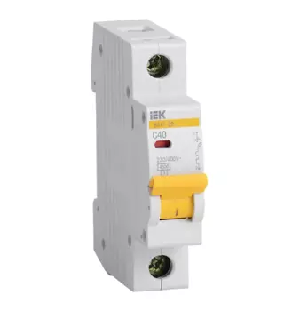 Авт. выключатель 1П IEK, С 40, 4.5 кА, VA47-29