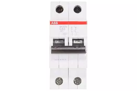 Авт. выключатель 2П АВВ, 63А 6,0кА (SH202L C63)