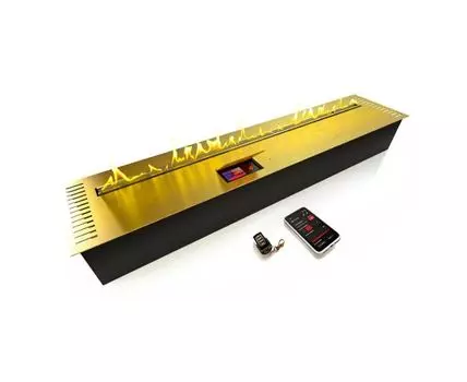 Автоматический биокамин ZeFire М 1400 латунный с ДУ (латунный, 140)