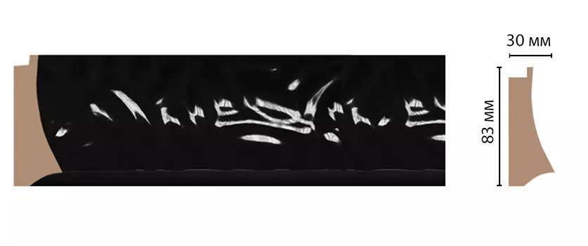 Багет DECOMASTER 552D-195 ДМ (83*30*2900 мм)