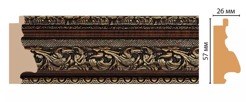 Багет DECOMASTER 556-2 (57*26*2900мм)