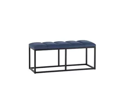Банкетка Хостен 2 велюр синий