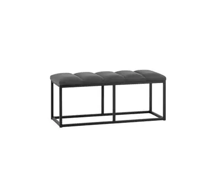 Банкетка Хостен 2 велюр тёмно-серый