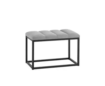 Банкетка Хостен велюр серый