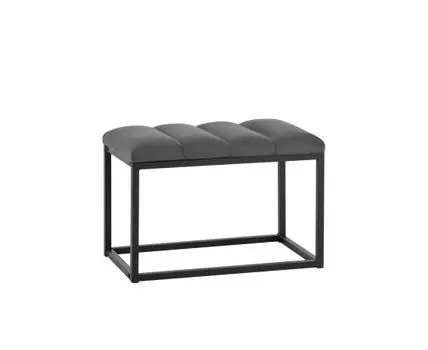 Банкетка Хостен велюр тёмно-серый