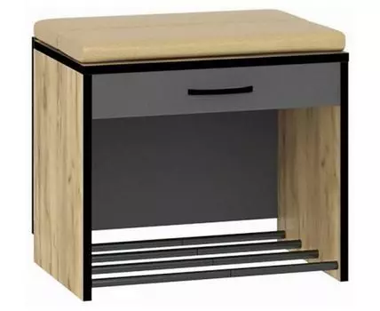 Банкетка-стеллаж для обуви Ольга-лофт 5.1