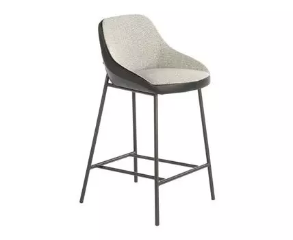 Полубарный стул 4100/A201 обитый тканью и экокожей
