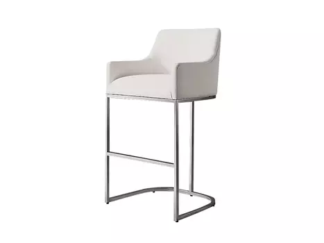 Барный стул EMERY CURVED-BACK TRACK POLISHED 1