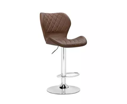 Барный стул Porch brown / chrome