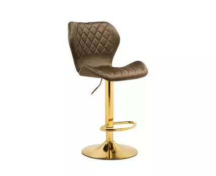 Барный стул Porch cappuccino / gold