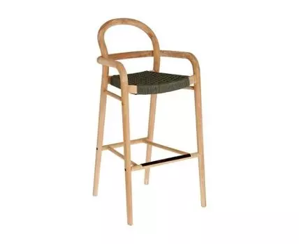 Барный стул Sheryl (зеленый, натуральный, серый, 56)