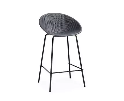 Барный стул Zeta dark grey / black