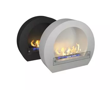 Биокамин Barrel (черный, белый, 80)