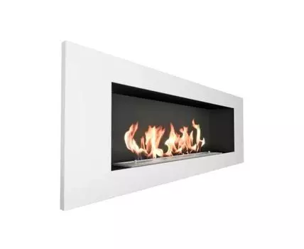 Биокамин Elliot 1200 с белой рамкой (белый, черный, 120)