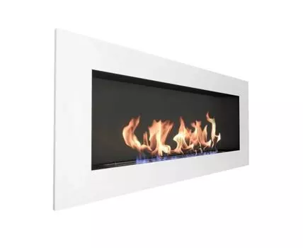 Биокамин Elliot 1500 с белой рамкой (белый, черный, 150)