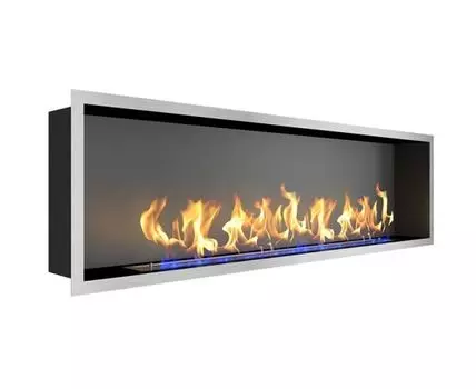 Биокамин Flagman 1600 шлифованный (черный, серебристый, 160,5)