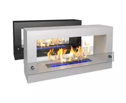 Биокамин Quarter 900 (черный, белый, 90)