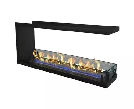 Биокамин торцевой сквозной Standart 1100 (Черный, 114,2)