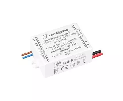 Блок питания ARPJ-SP-42100-PFC-TRIAC-MINI 4W, 21-42V, 100mA