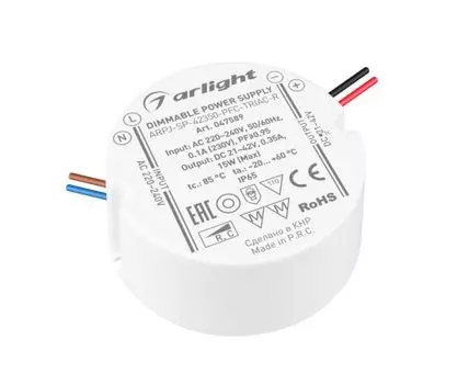 Блок питания ARPJ-SP-42350-PFC-TRIAC-R 15W, 21-42V, 350mA