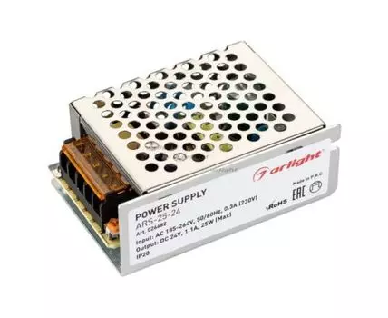 Блок питания ARS-25-24 (24V, 1.1A, 25W)