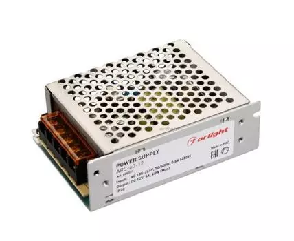 Блок питания ARS-60-12 (12V, 5A, 60W)