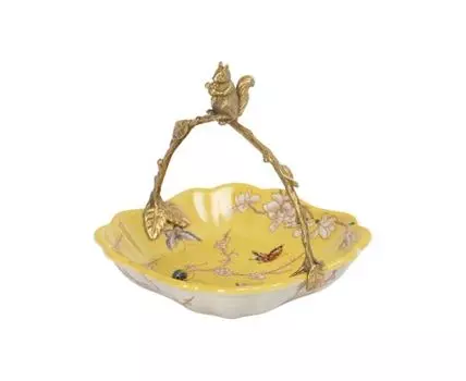 Блюдо с белочкой