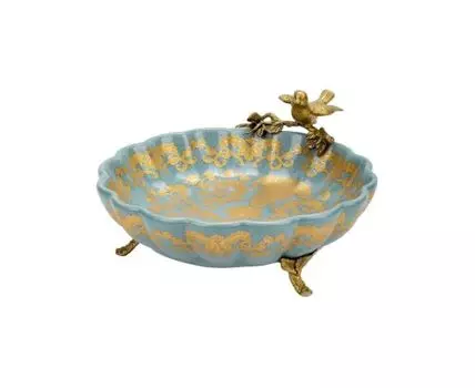 Блюдо с птичкой